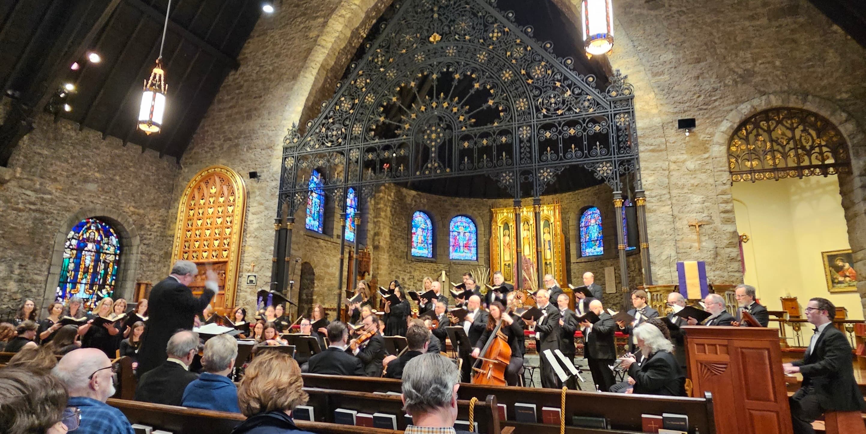 Festival Singers and orchestra at St. Mary’s