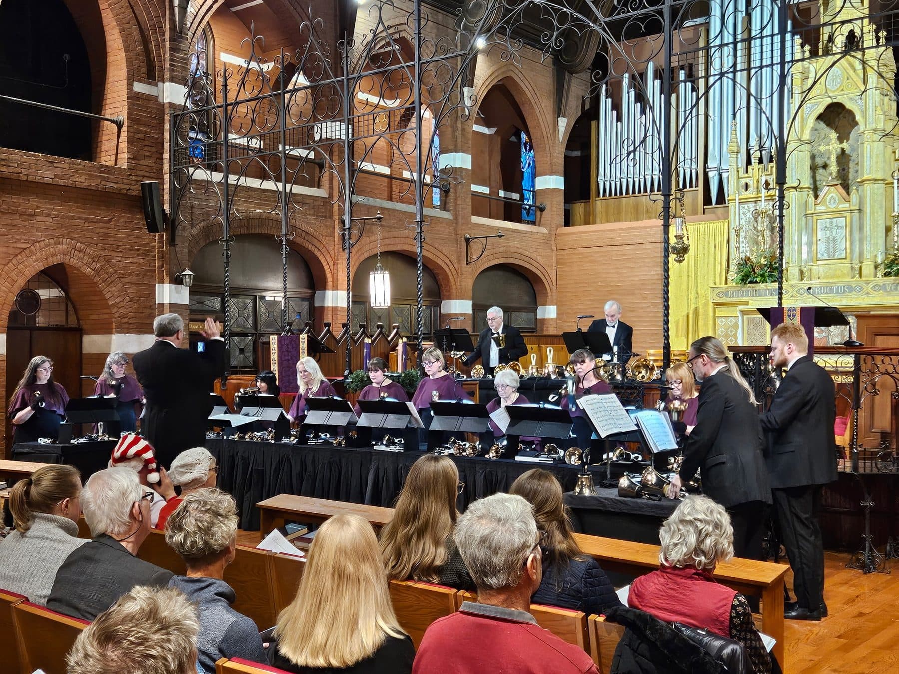 Kansas City Bronze ringing in a brick sanctuary