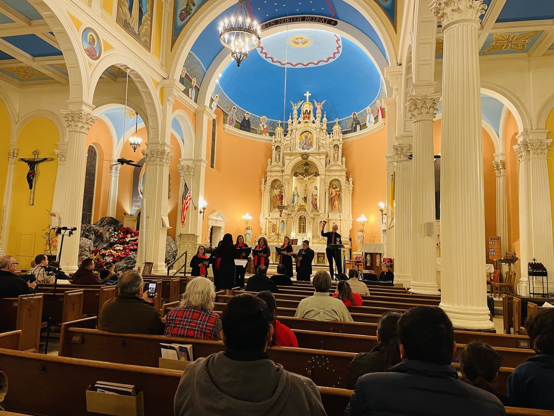 Voces Festivas singing in a sanctuary